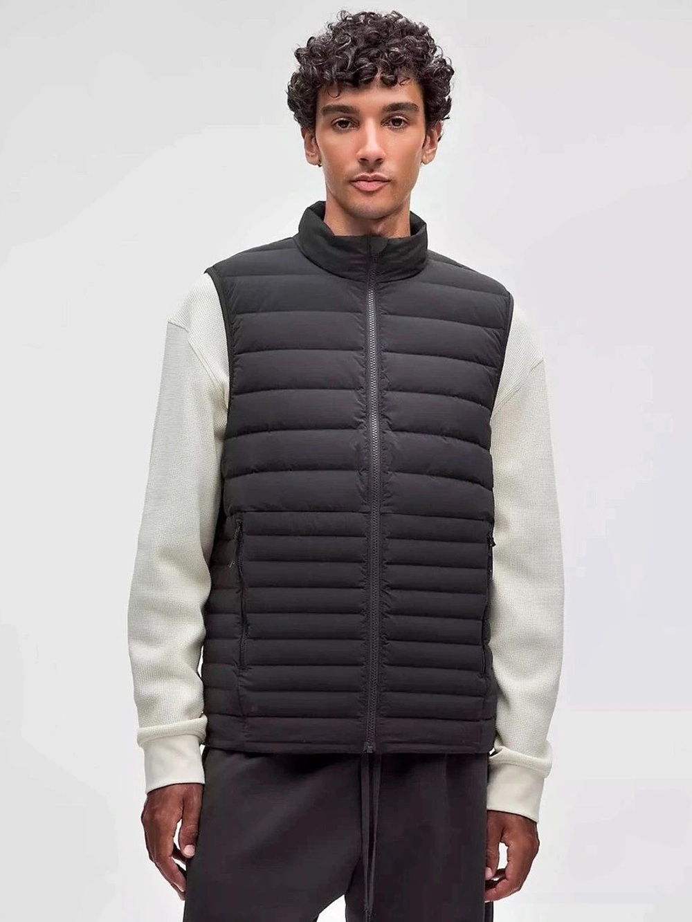 Lululemon Down for It All Vest Men's Black Quilted Puffer